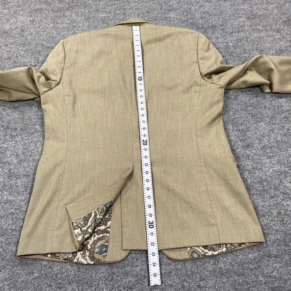 Chaps Blazer Mens 46 Long Beige‎ Poly Rayon Sport Coat Classic Dress Jacket